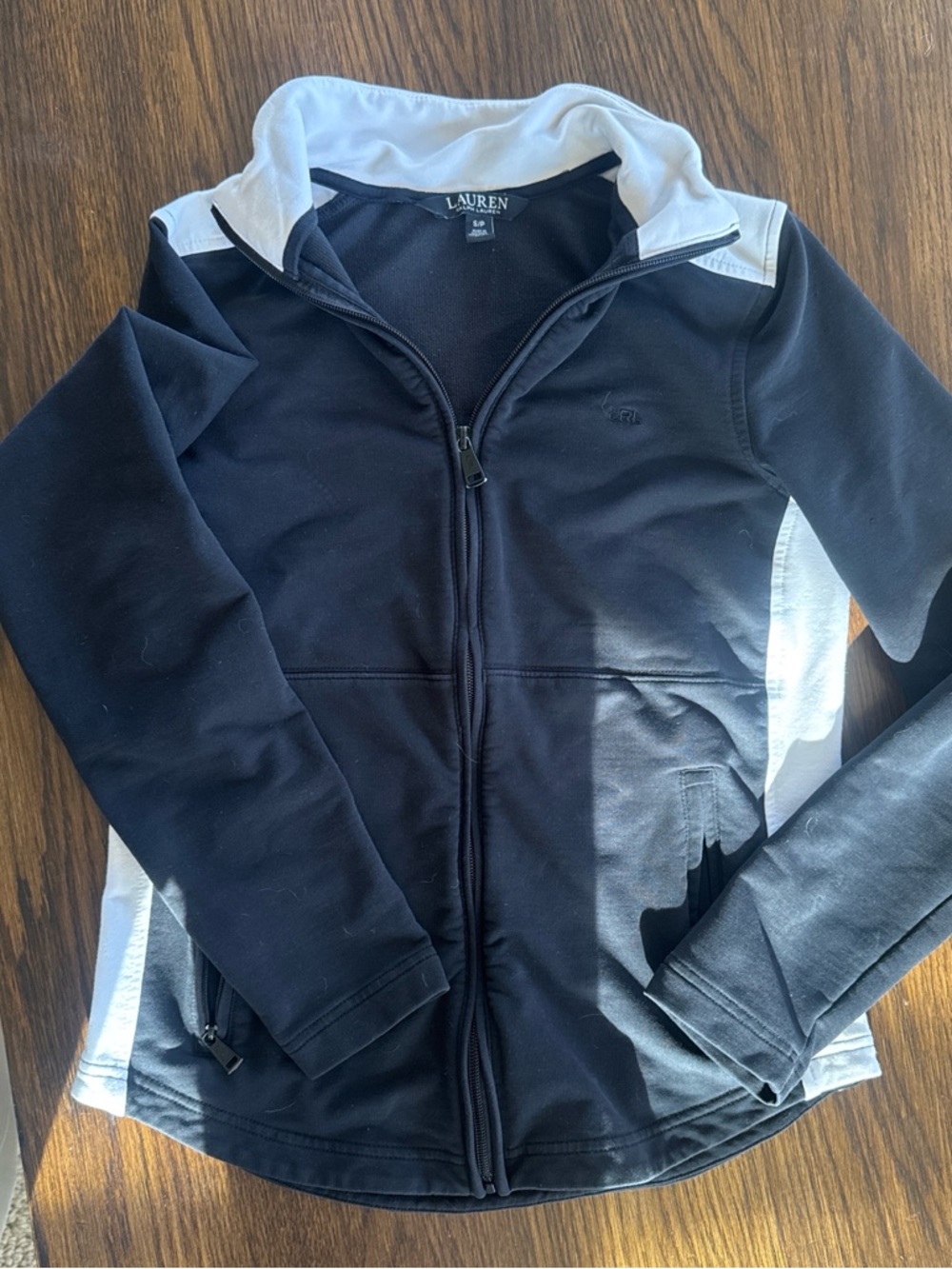 Ralph Lauren Black Top with White Trim